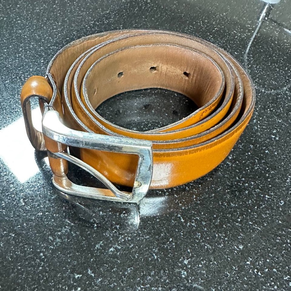 Allen Edmonds Handcrafted Leather Brown Belt